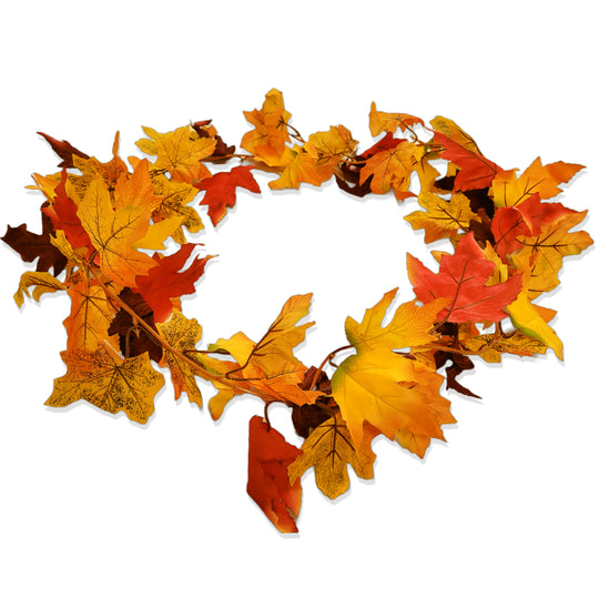 2 Best Artificial 170cm Large Maple Leaf Autumn Garlands