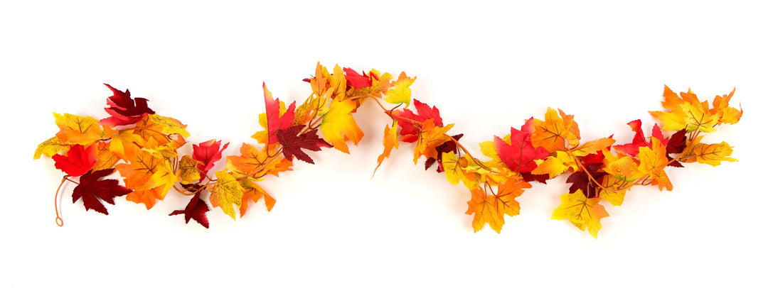 2 Best Artificial 170cm Large Maple Leaf Autumn Garlands