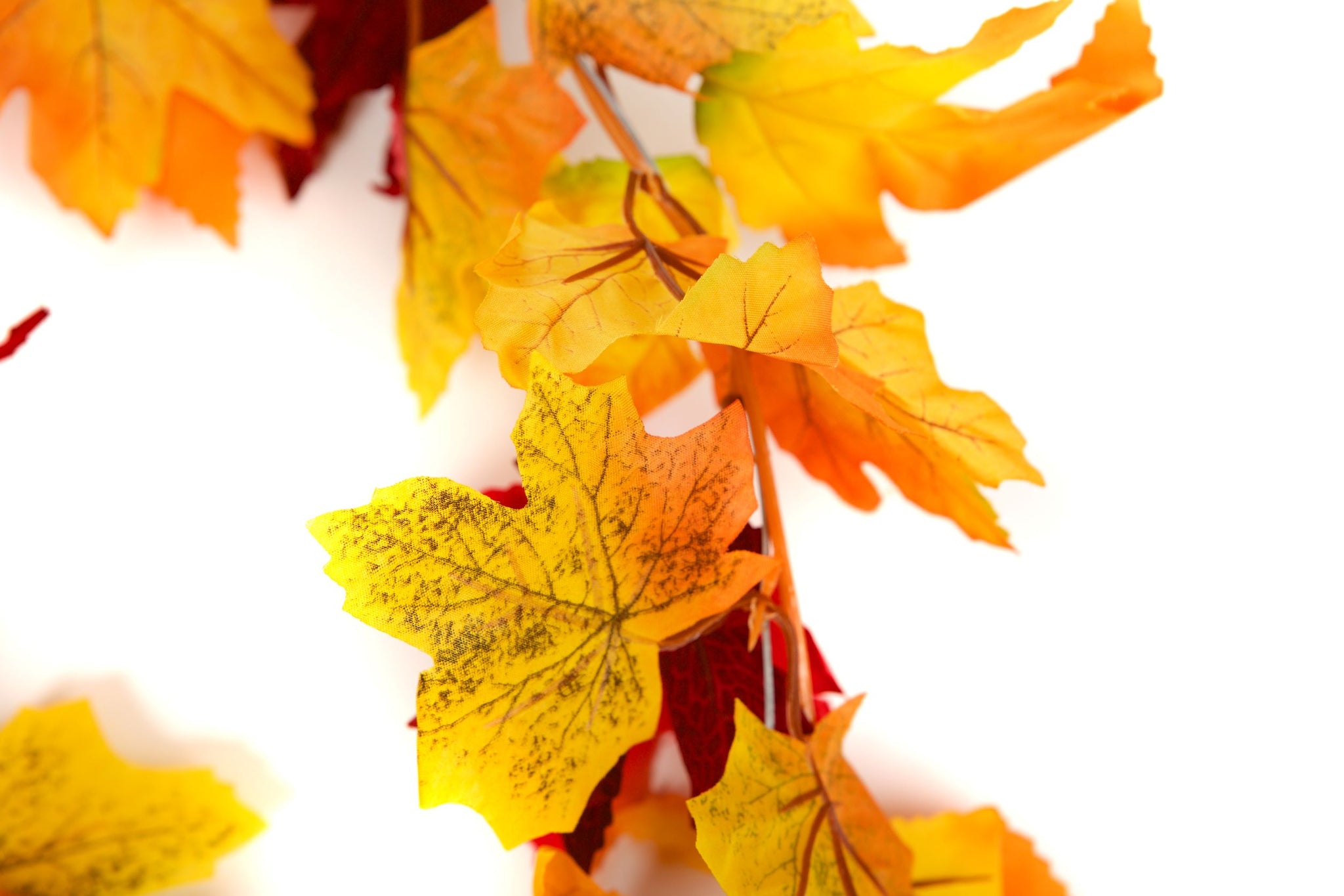 2 Best Artificial 170cm Large Maple Leaf Autumn Garlands