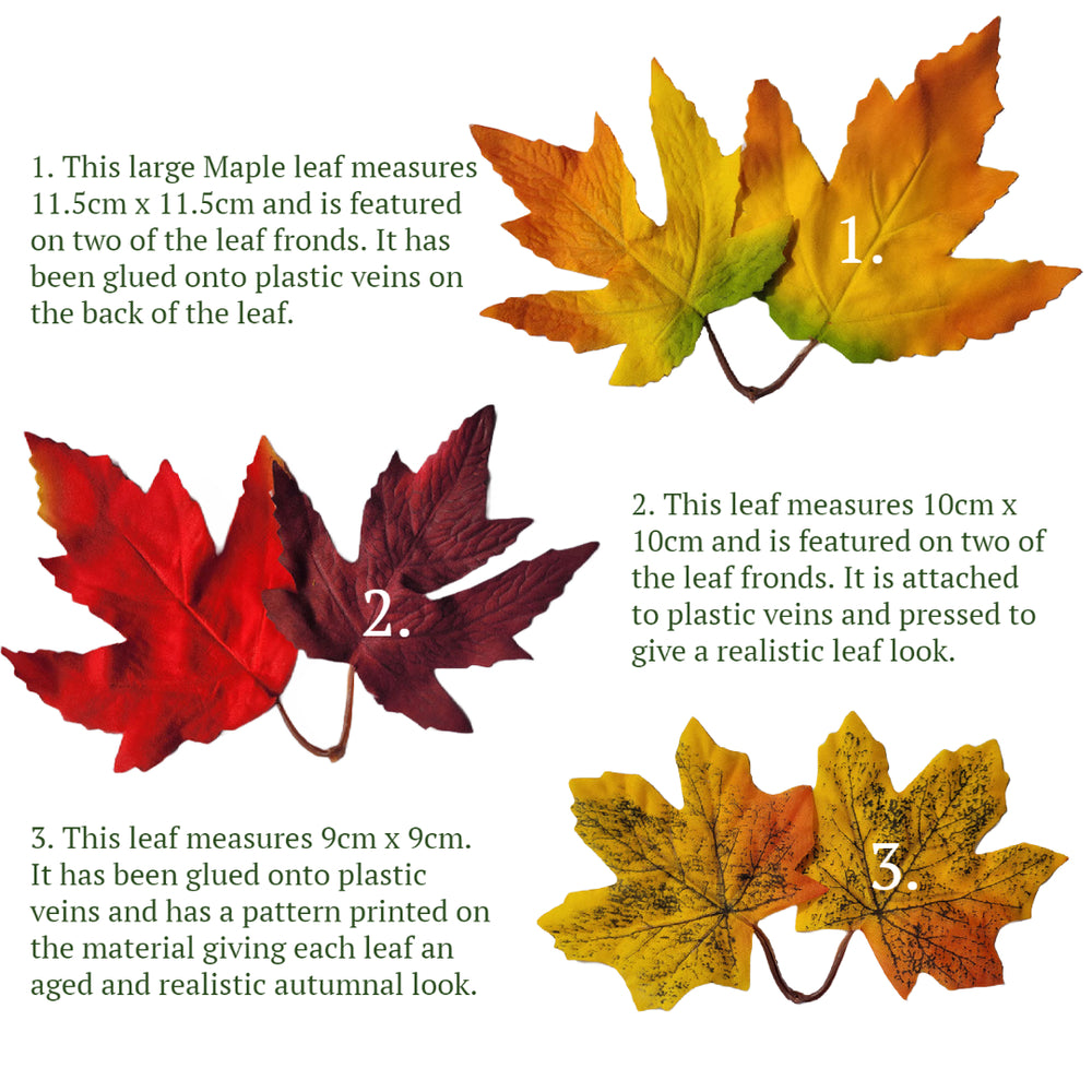 2 Best Artificial 170cm Large Maple Leaf Autumn Garlands