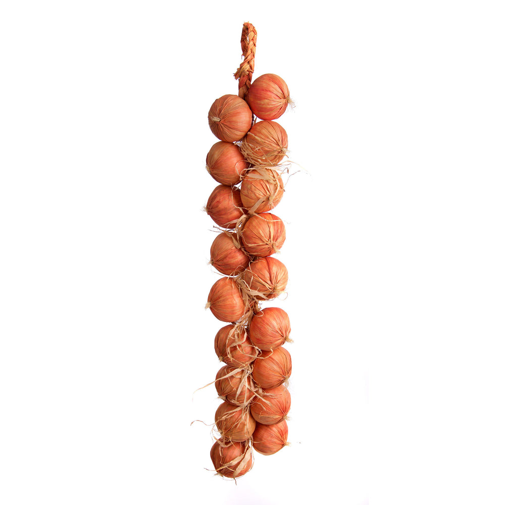 Large Best Artificial Onion String 80cm 18 onions - front view