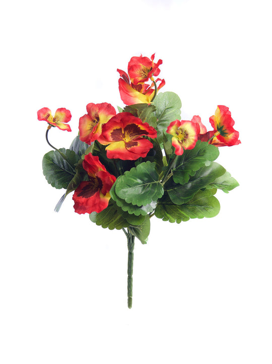 Best Artificial 30cm Pansy Plug Plant - Pot Not Included