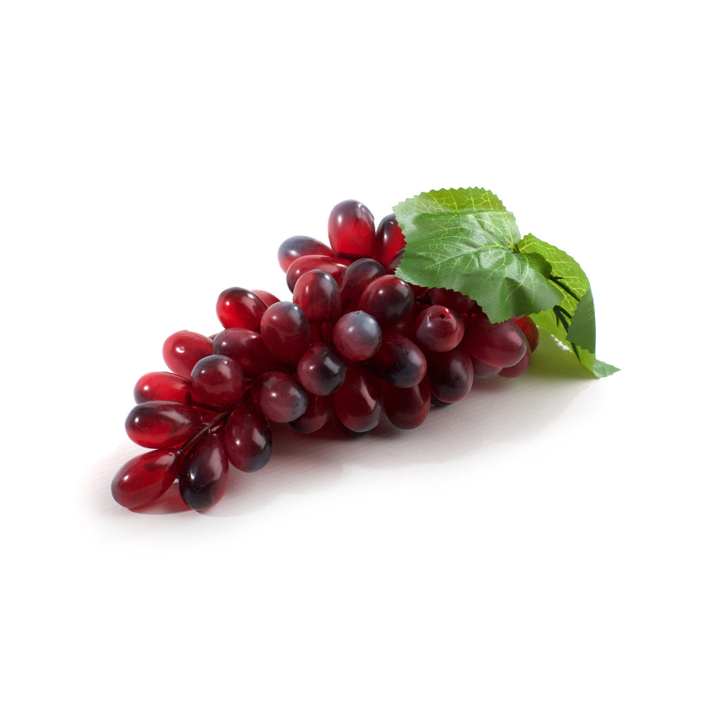 Large Bunch of Best Artificial Red Grapes - front view