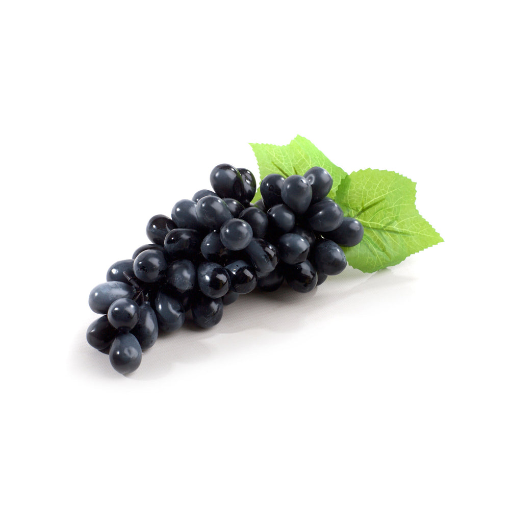 Large Bunch of Best Artificial Black Grapes - front view