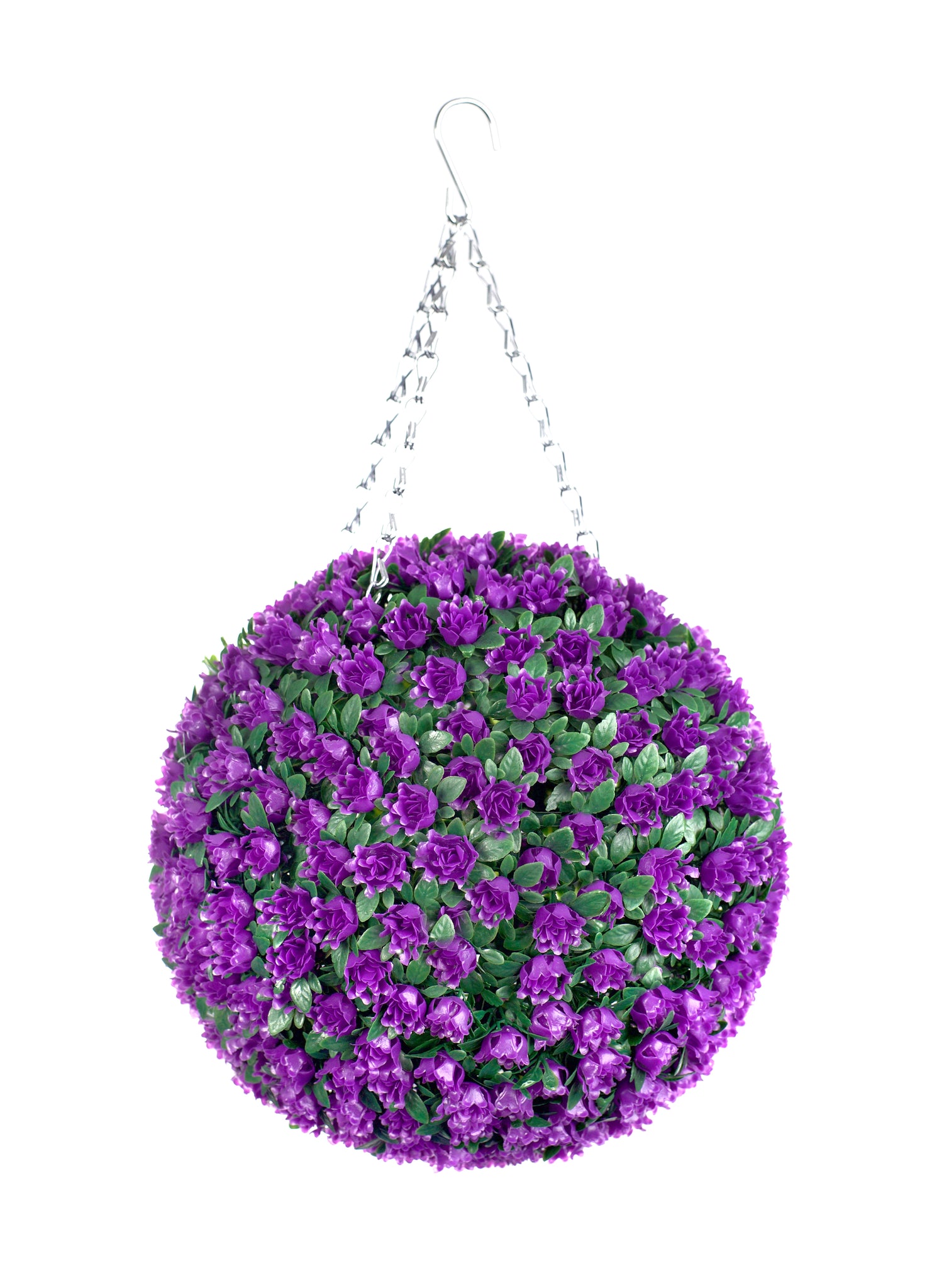 Best Artificial 28cm Purple Rose Flower Ball