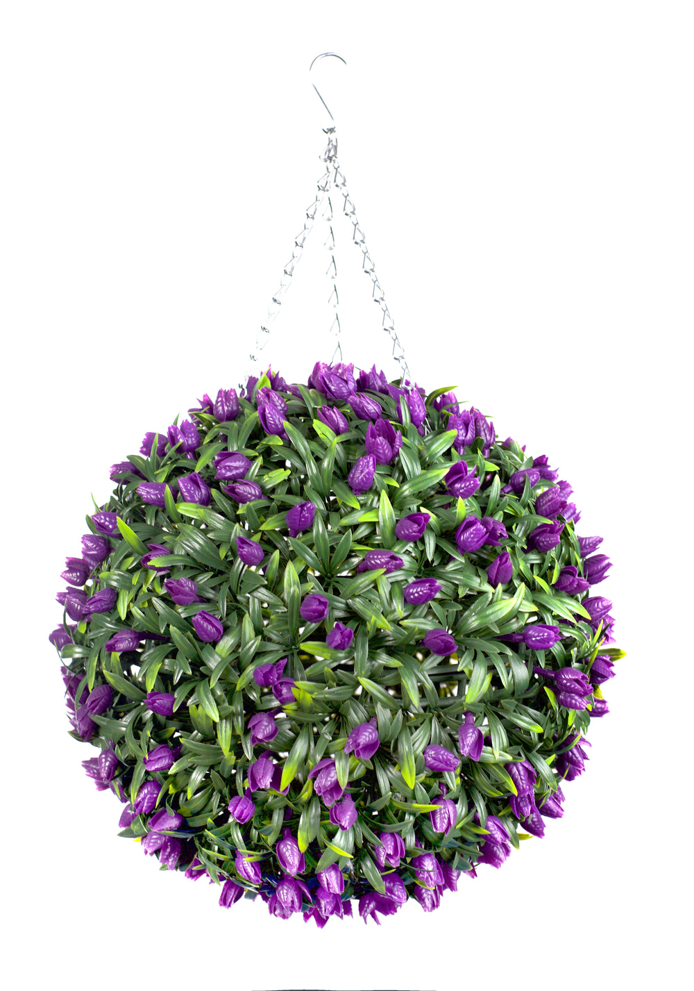Best Artificial Purple Tulip Flower Ball - front view