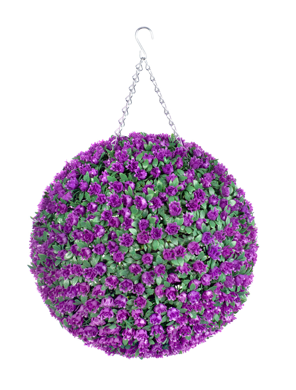 Best Artificial Purple Rose Flower Ball - front view
