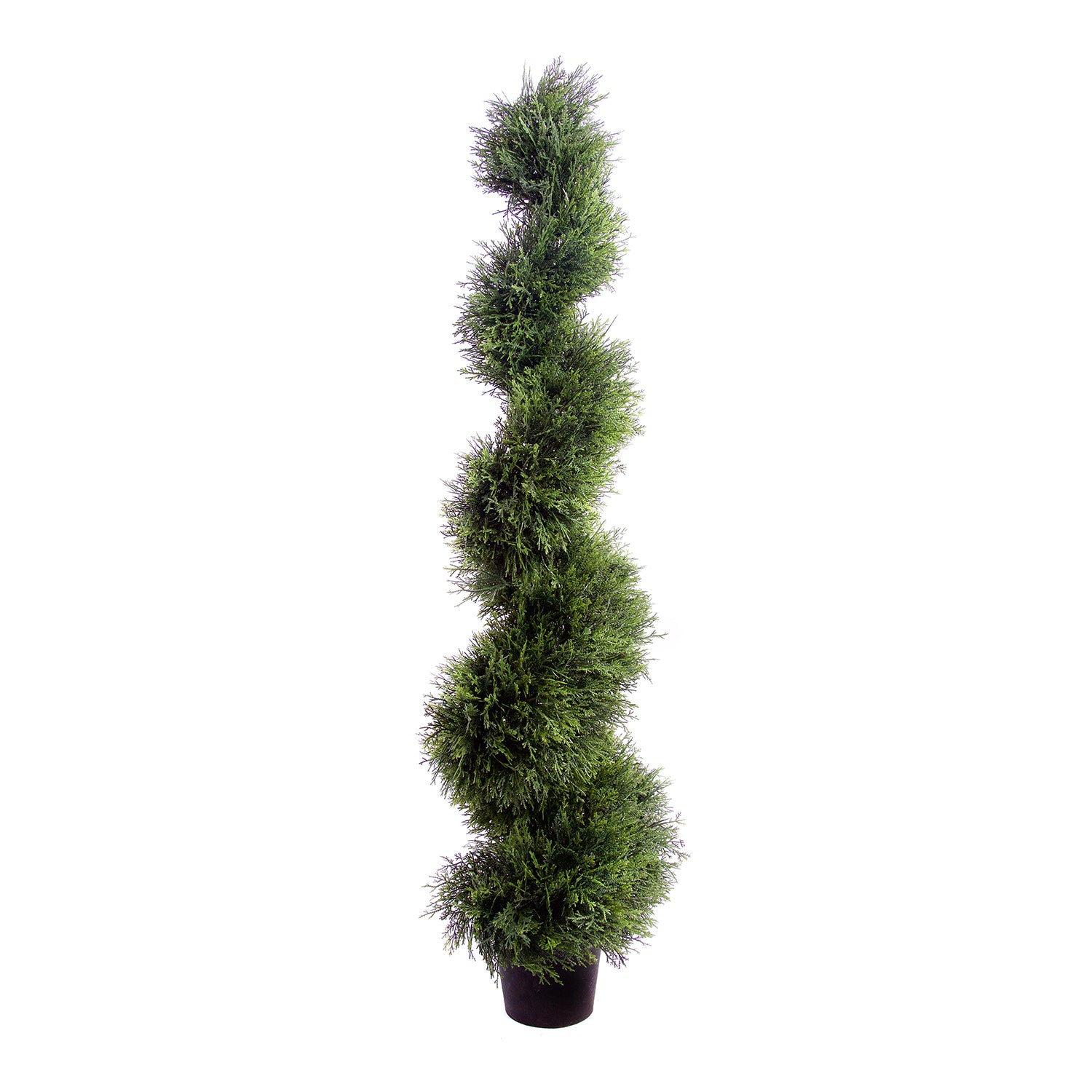 Best Artificial 4ft - 120cm Cedar Spiral Conifer Topiary Tree