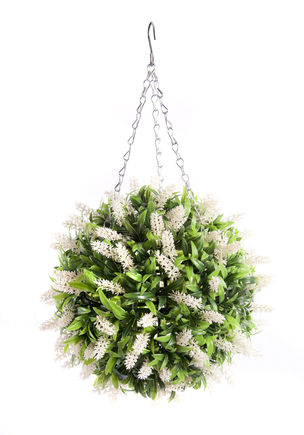 Best Artificial White Lush Lavender Flower Ball