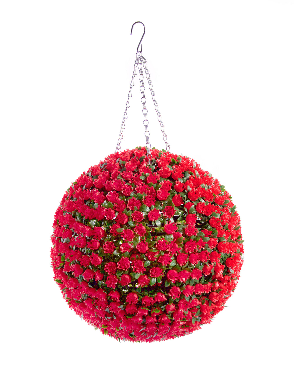 Best Artificial Red Rose Flower Ball - front view