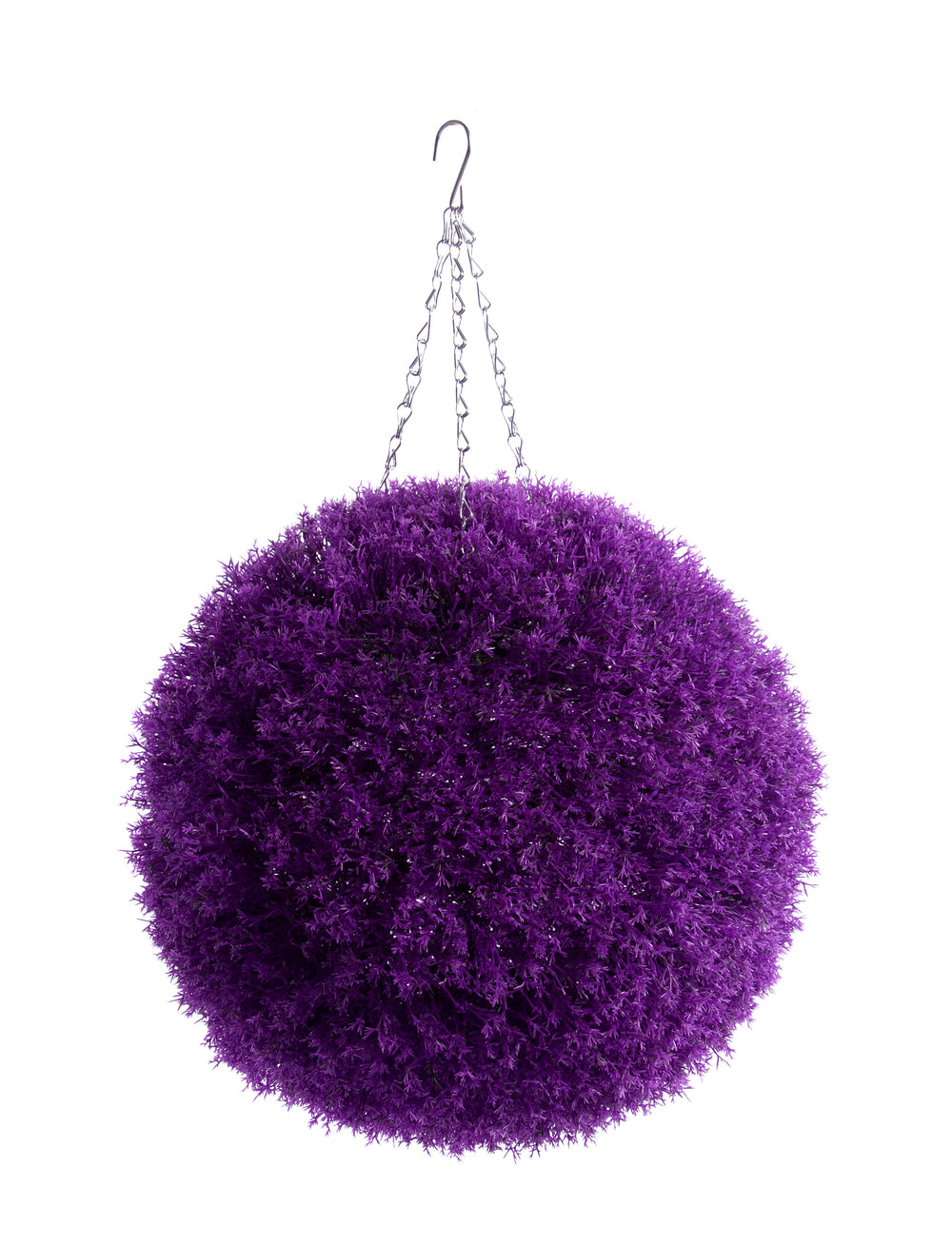 Best Artificial Purple Heather Ball - front view