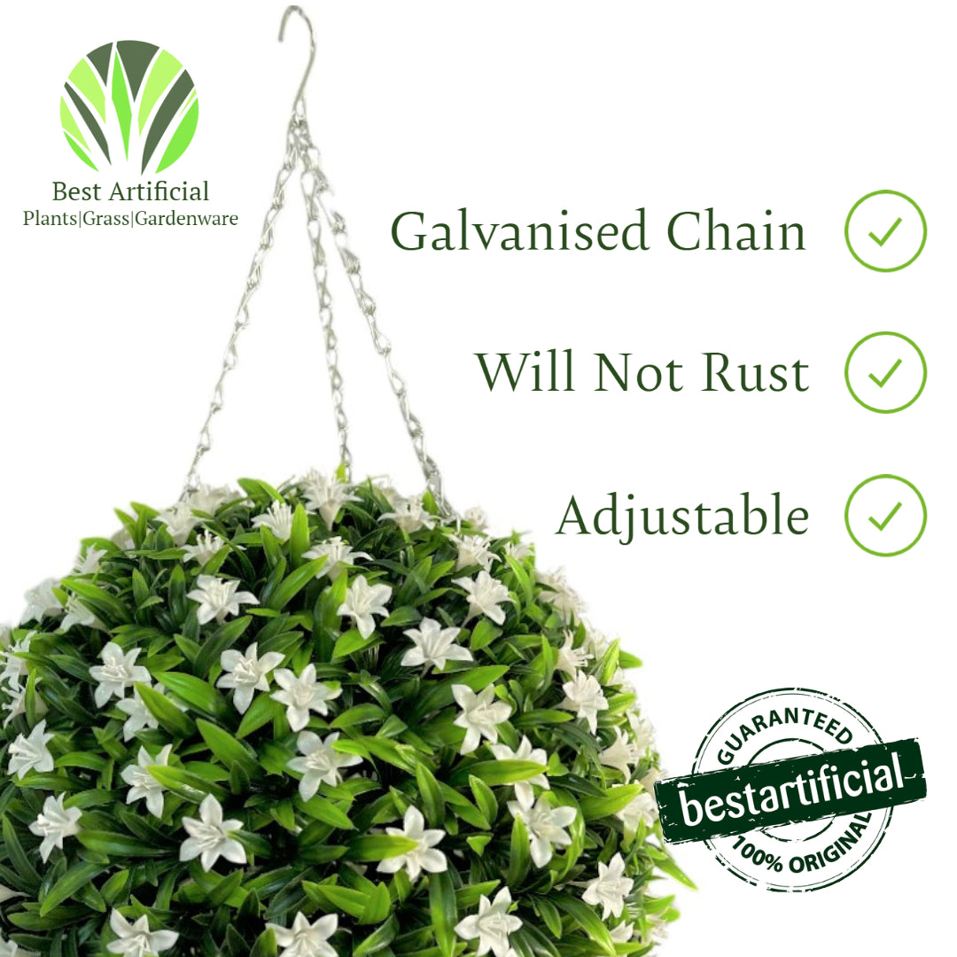Best Artificial White Lush Lily Flower Ball