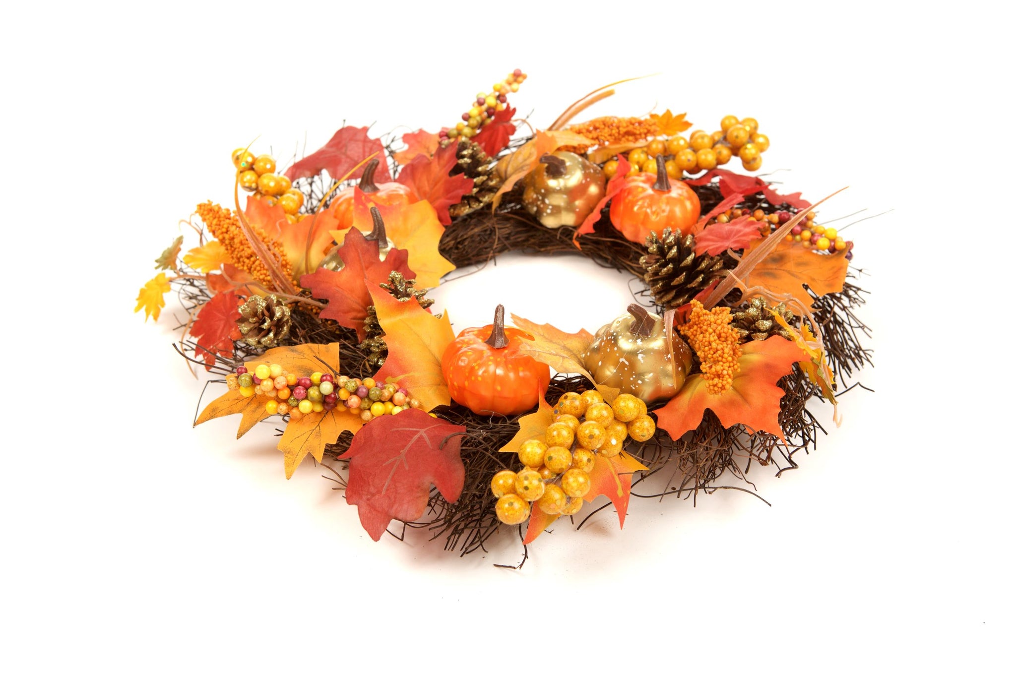 50cm Wicker Autumn Winter Halloween Wreath