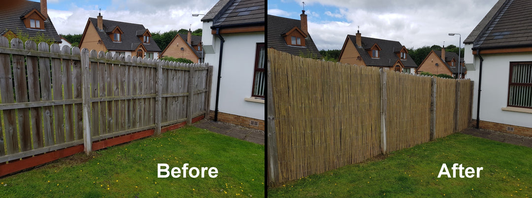 Bamboo Split Slat Fencing Screening Rolls for Garden Outdoor Privacy