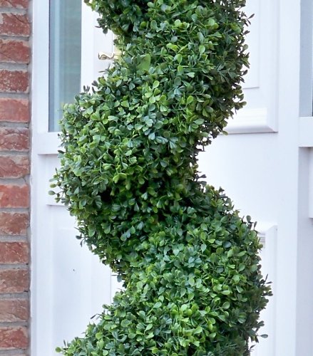 Best Artificial 4ft - 120cm Boxwood Spiral Topiary Tree