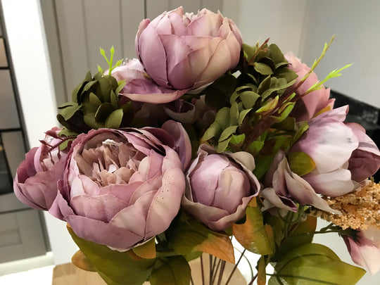 Best Artificial Vintage Peony Spray
