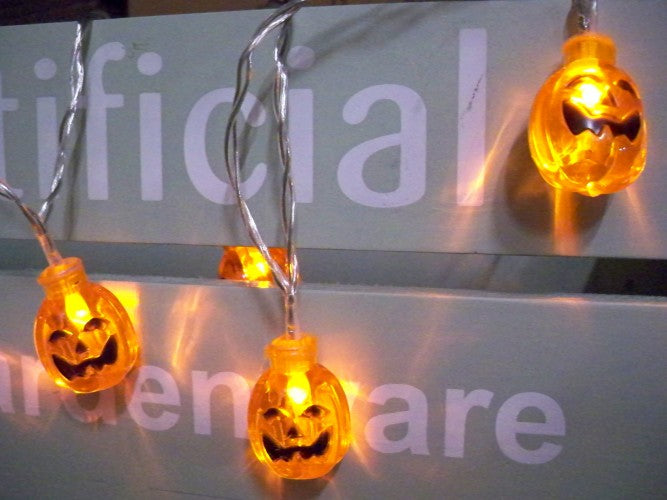 20 Pumpkin 3d LED Indoor Battery 3M String Fairy Lights