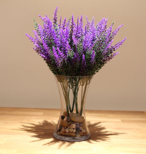 Best Artificial 36cm Lavender Heather Spray