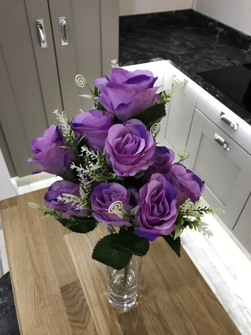 Best Artificial 9 - 12 Head Rose Spray