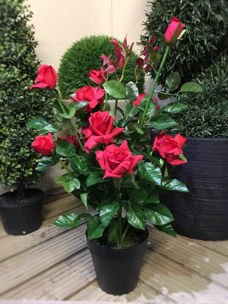 Best Artificial 2ft - 65cm Rose Plant