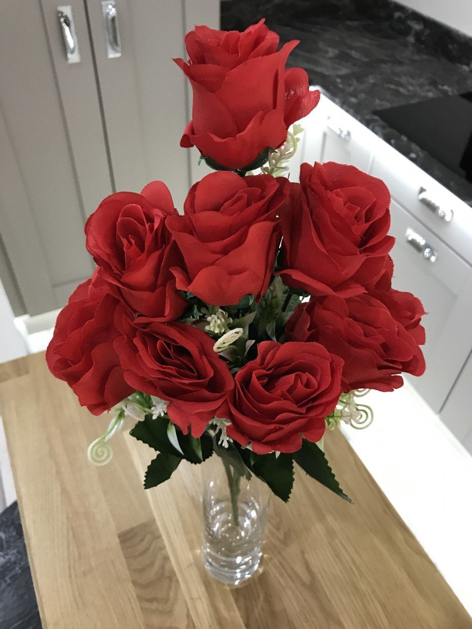 Best Artificial 9 - 12 Head Rose Spray