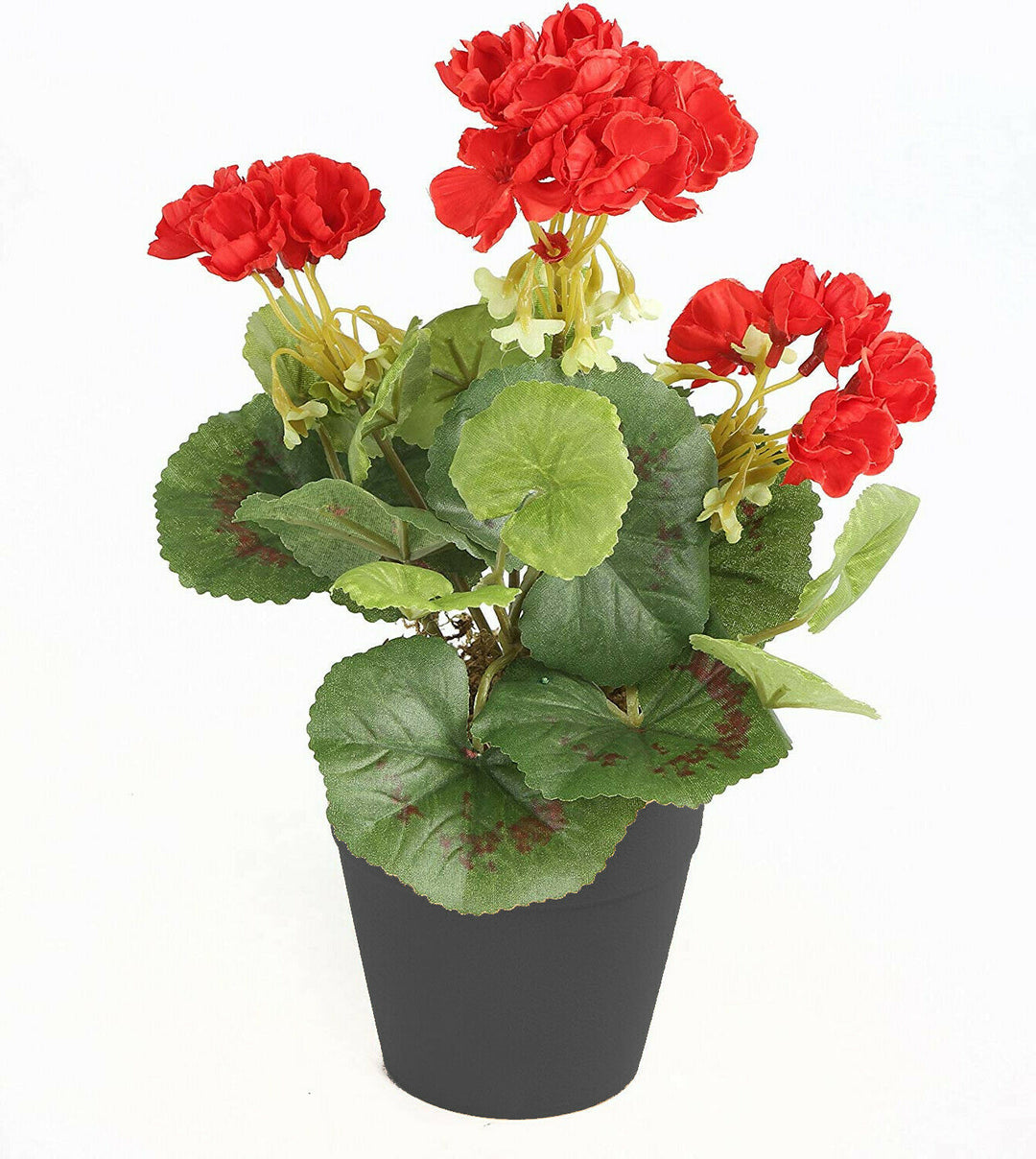 Best Artificial 24cm Geranium Plug Plant - Pot NOT Included