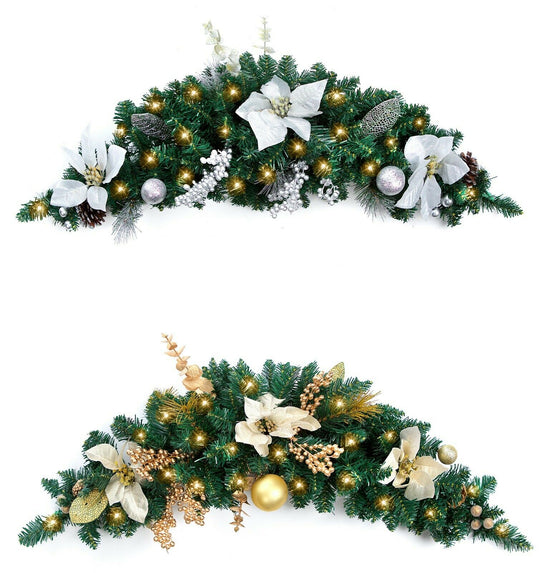 Best Artificial 3ft Decorated Christmas Swag Arch