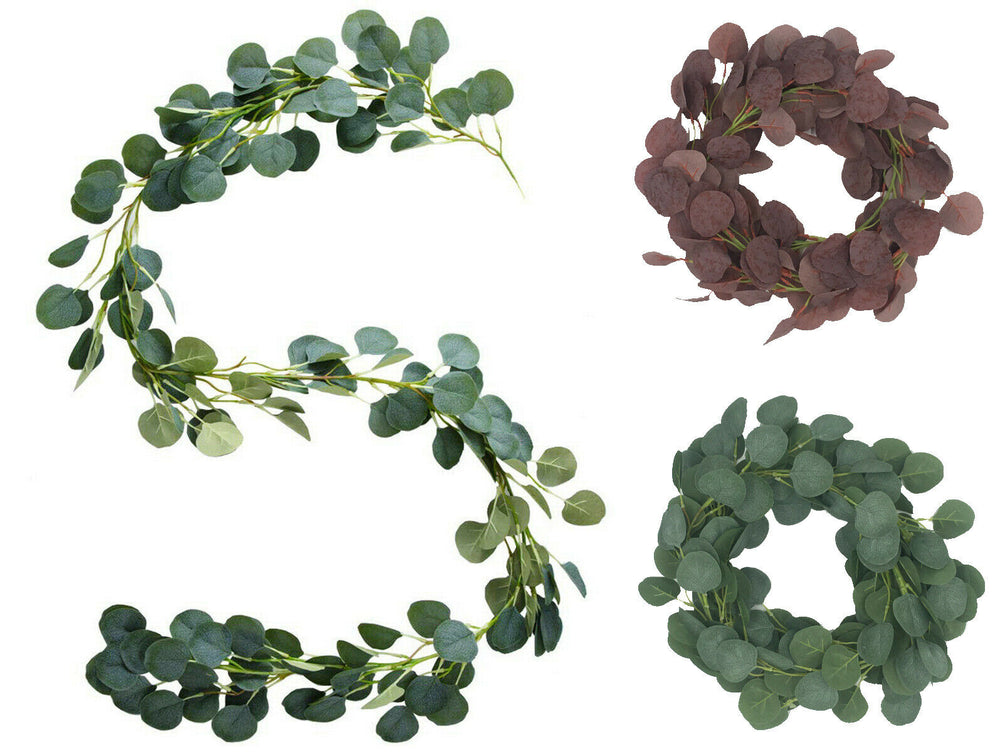 Best Artificial Eucalyptus Garland - front view