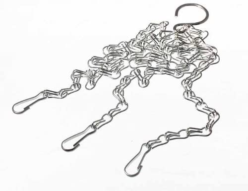 Best Artificial Replacement 30cm Triple Hanging Galvanised Chain for Topiary Ball - hanging chain detail