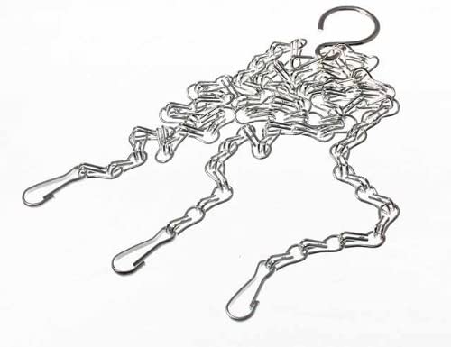 Best Artificial Replacement 30cm Triple Hanging Galvanised Chain for Topiary Ball