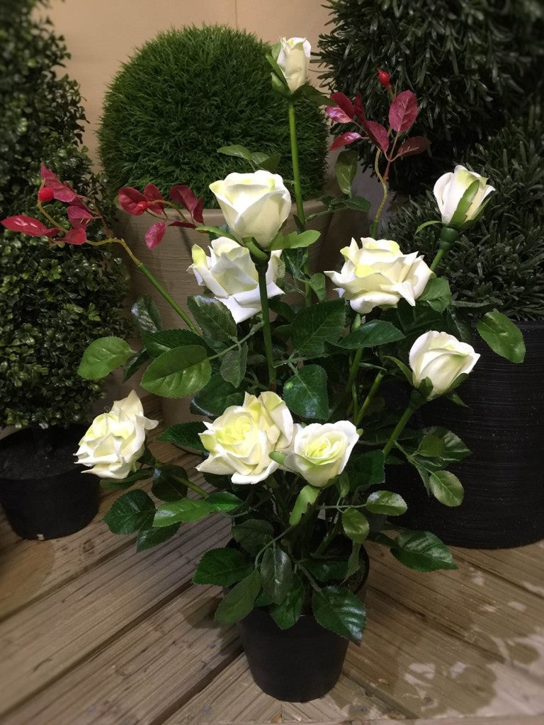 Best Artificial 2ft - 65cm Rose Plant