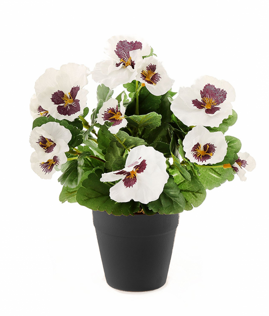 Best Artificial 30cm Pansy Plug Plant - Pot Not Included