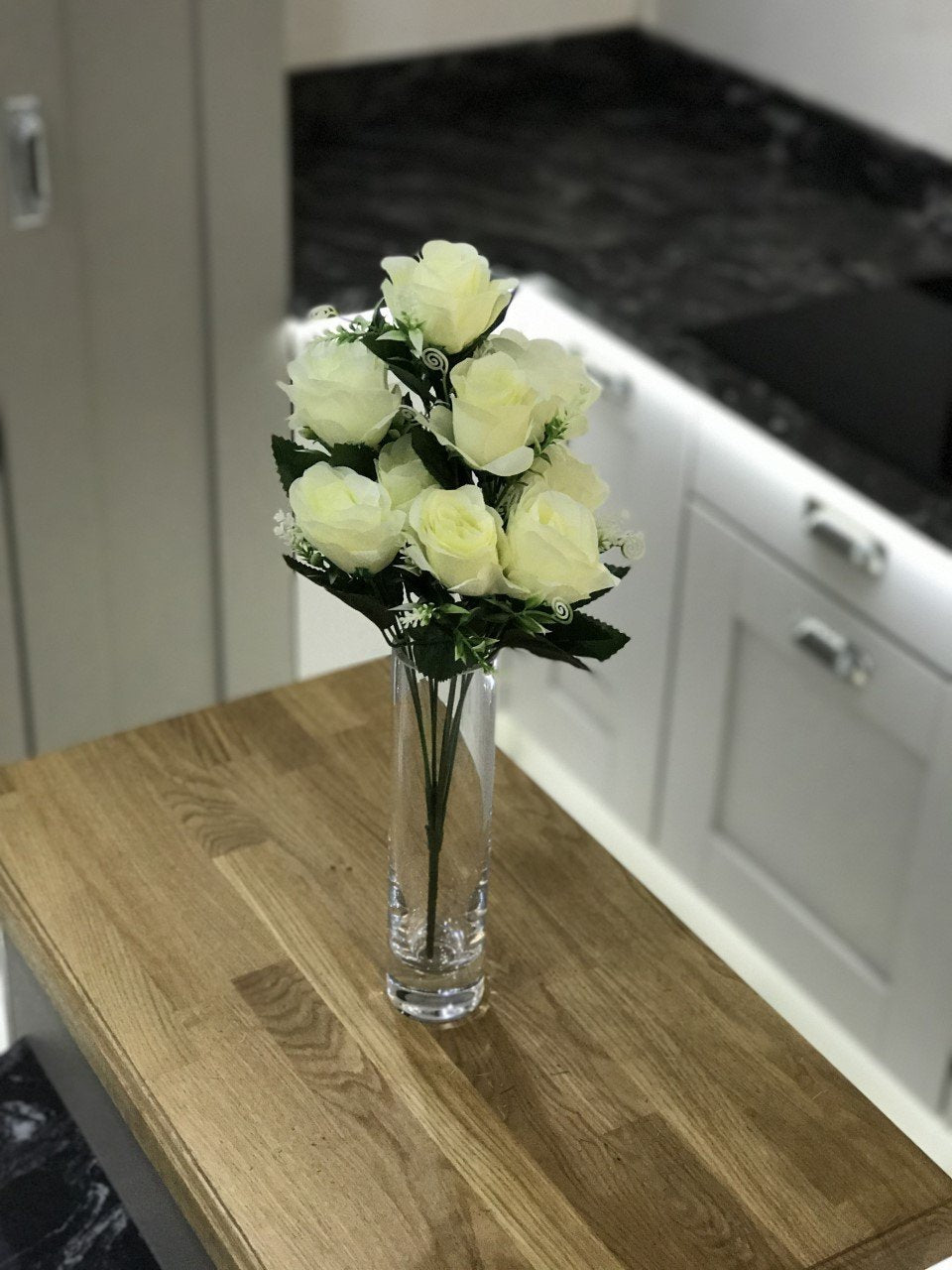 Best Artificial 9 - 12 Head Rose Spray