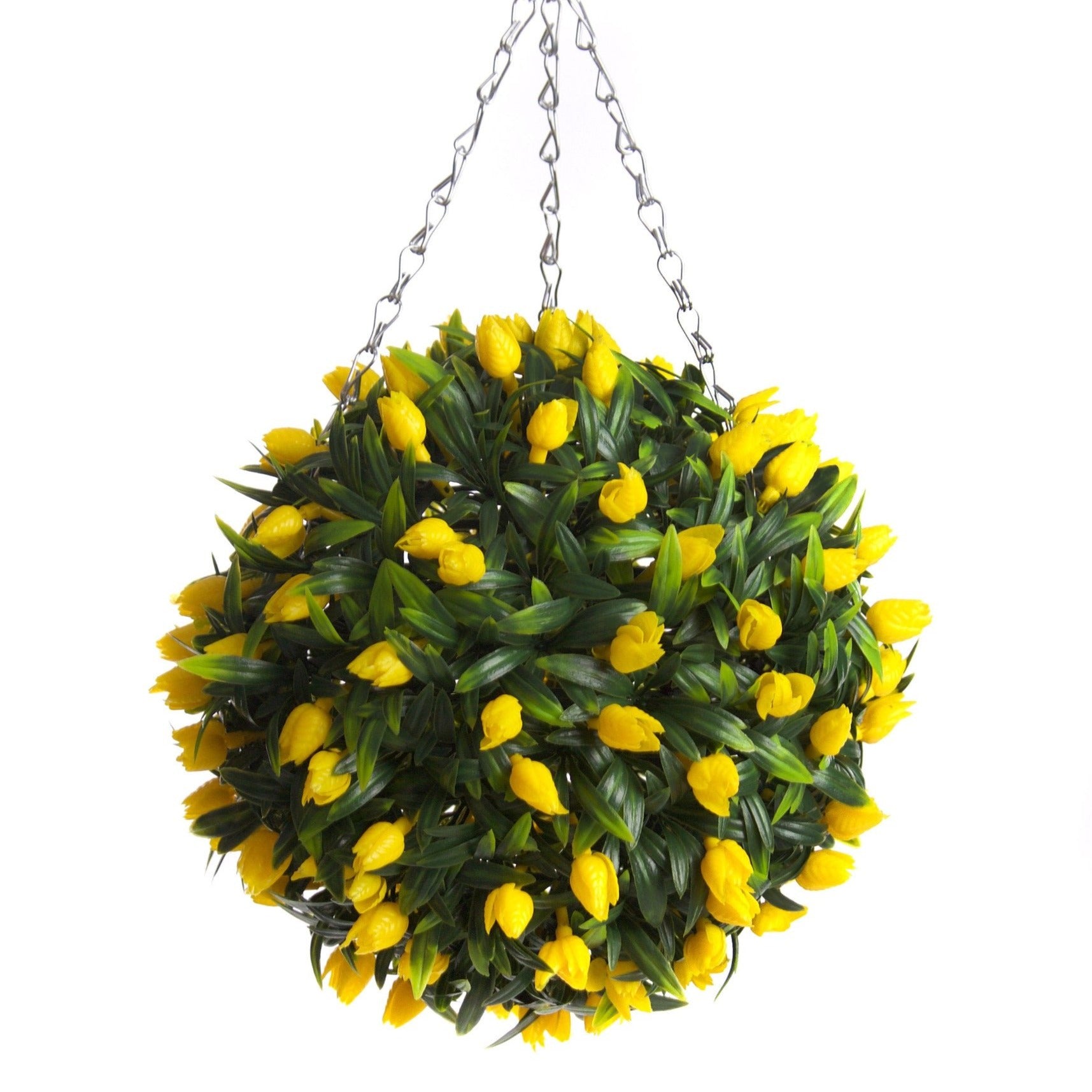 Best Artificial 28cm Yellow Tulip Flower Ball