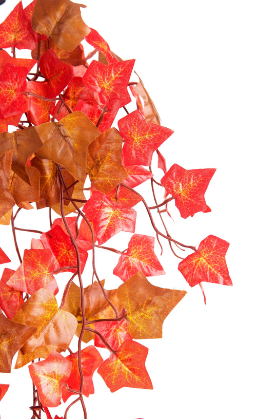 Best Artificial 100cm Two Tone Autumn English Trailing Ivy Garland - TI15