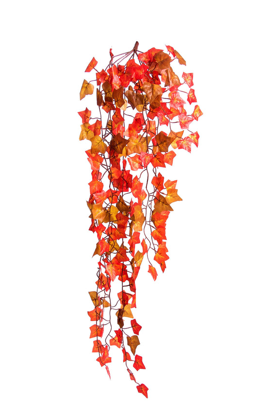 Best Artificial 100cm Two Tone Autumn English Trailing Ivy Garland - TI15