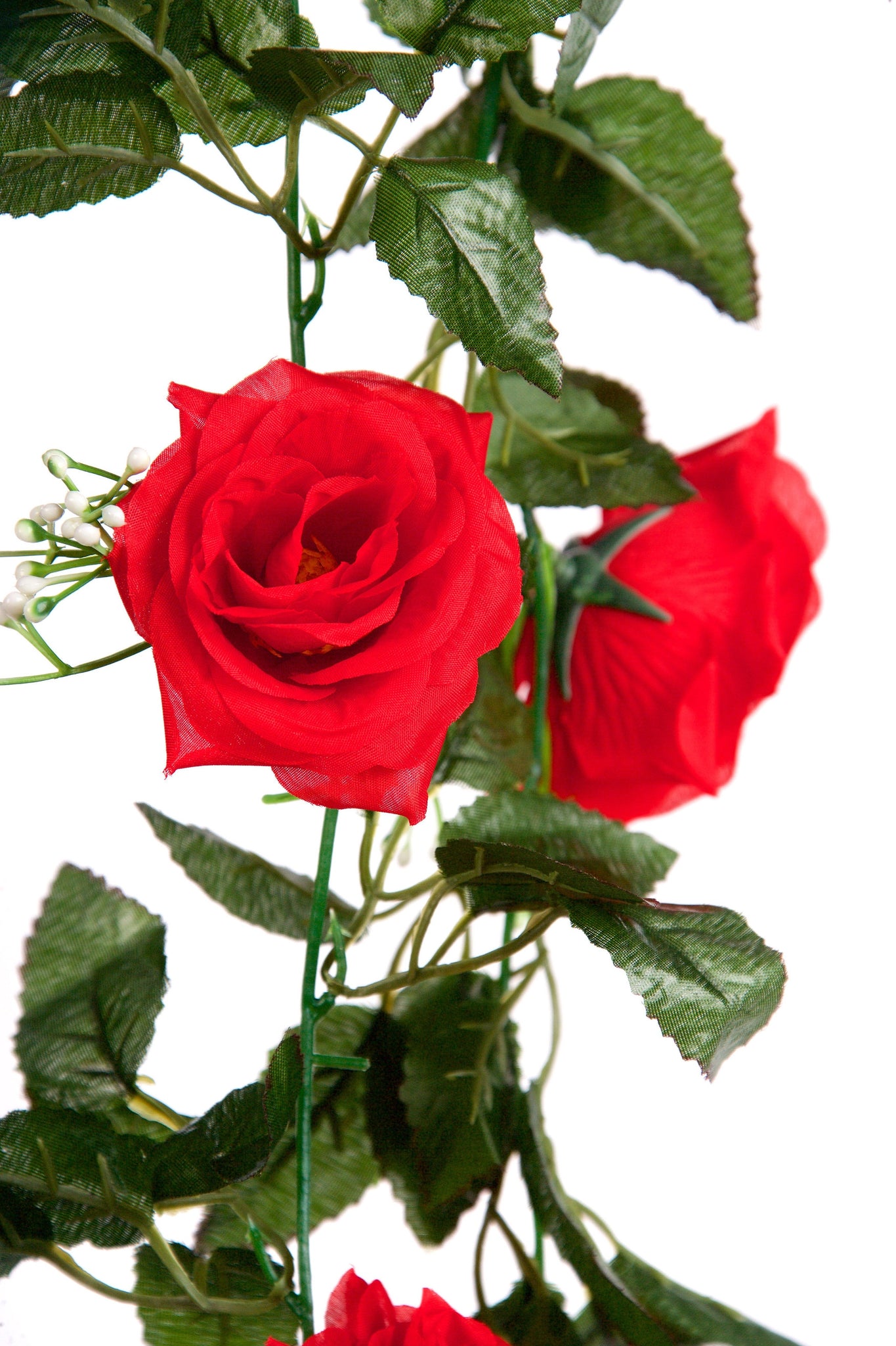 Best Artificial 7ft Red Silk Rose Garland