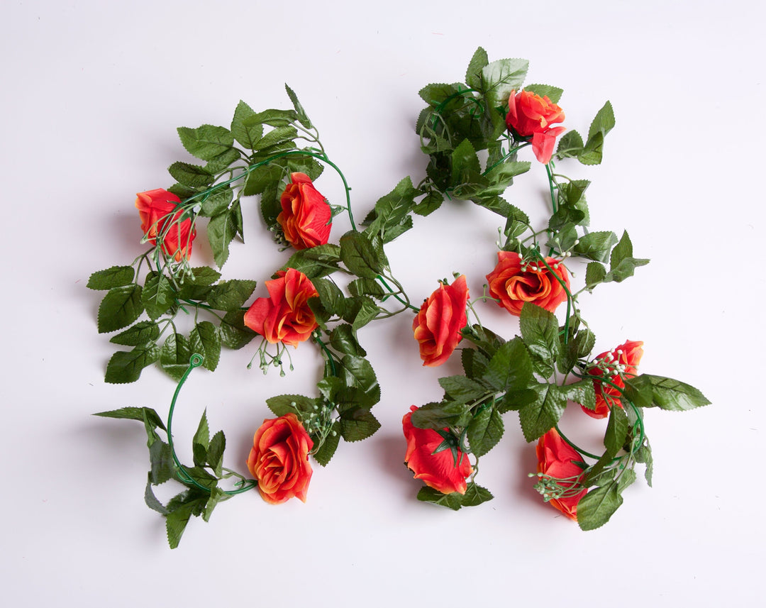 Best Artificial 7ft Champagne Silk Rose Garland