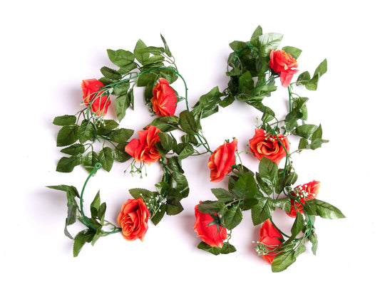 Best Artificial 7ft Champagne Silk Rose Garland