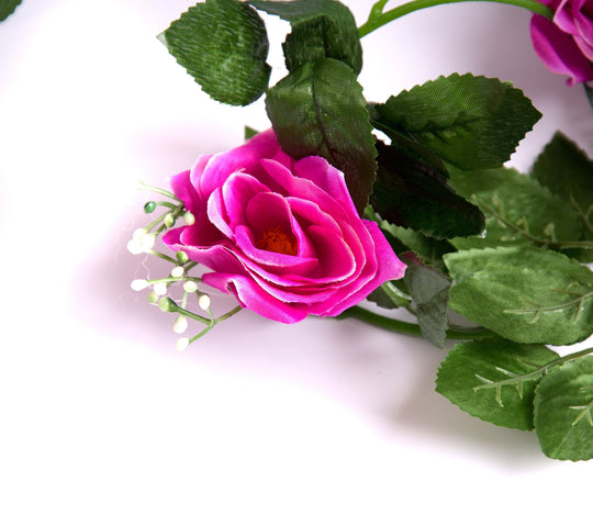 Best Artificial 7ft Light Purple Silk Rose Garland