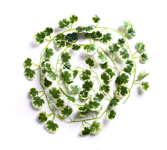 Best Artificial 7ft - 210cm Variegated Crab-Apple Ivy Garland - IL04