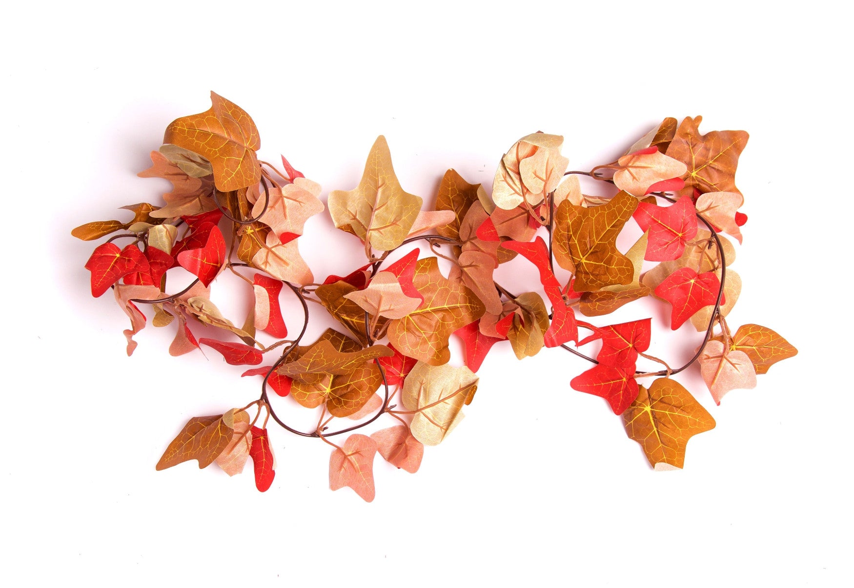 Best Artificial 200cm-6ft 7" Large Leaf Two Tone Autumn English Ivy Garland - LG15