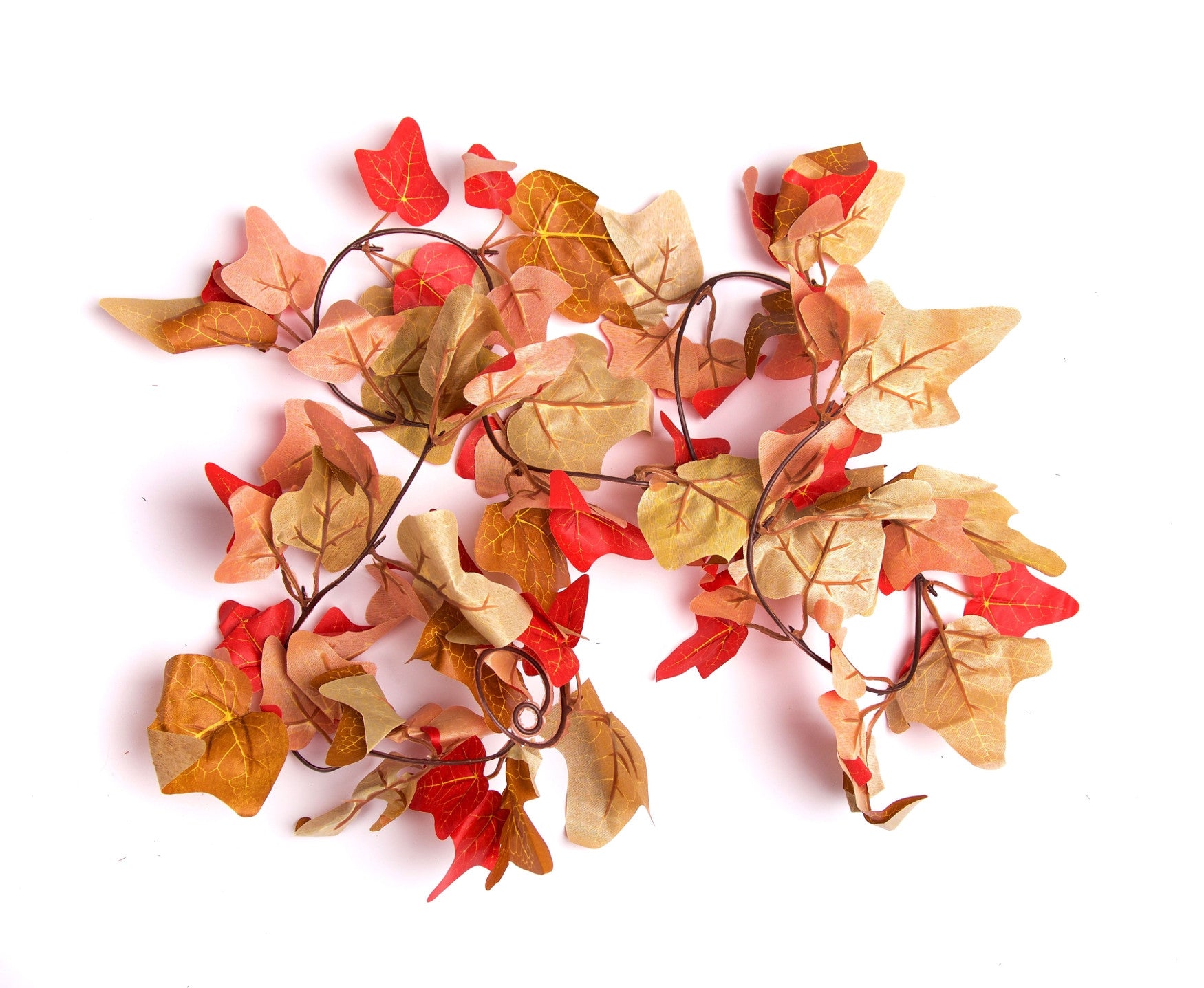 Best Artificial 200cm-6ft 7" Large Leaf Two Tone Autumn English Ivy Garland - LG15