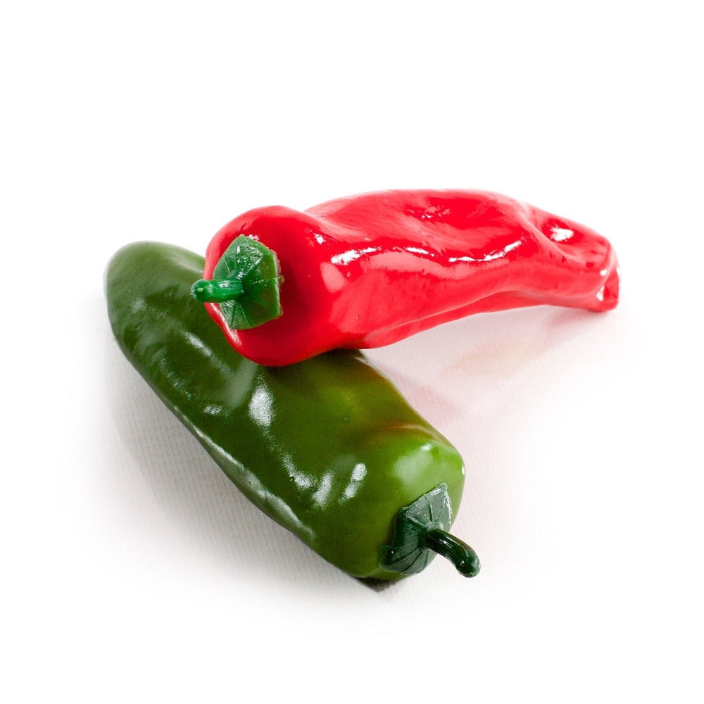 Best Artificial Red & Green Chilli Peppers - front view