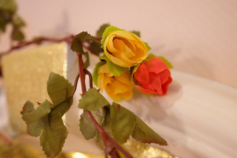 Best Artificial 7ft Silk Mini Rose Garland