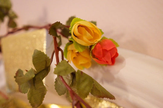 Best Artificial 7ft Silk Mini Rose Garland