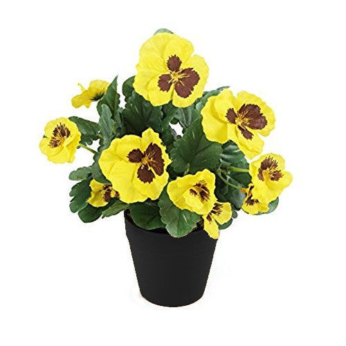 Best Artificial 30cm Pansy Plug Plant - Pot Not Included