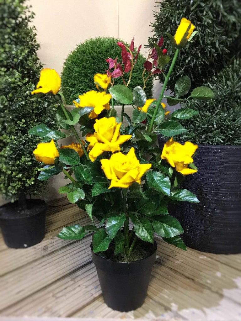 Best Artificial 2ft - 65cm Rose Plant