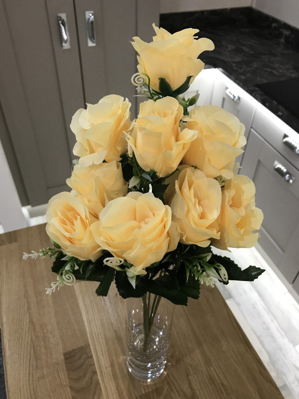 Best Artificial 9 - 12 Head Rose Spray